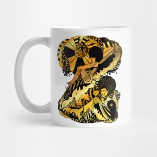 Afrocentric Escape Gold Mug